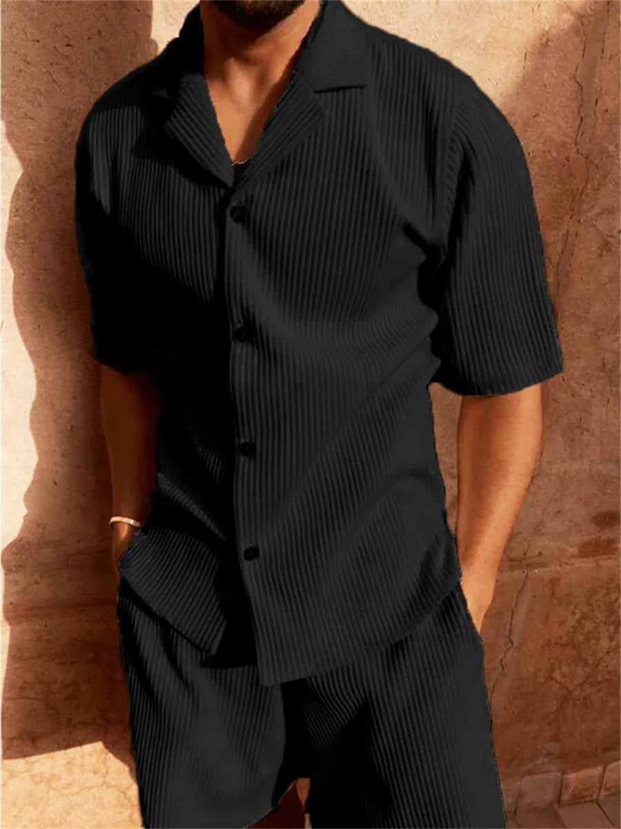 [BUY 1 GET 1 FREE] Madrid Premium Shirt & Shorts Set